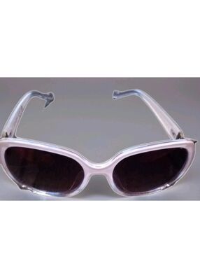 Jessica Simpson Oversized Vented Glam Sunglasses White Fade J5686